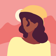 traveler woman character in the outdoors