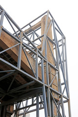 Angle steel frame and buildings