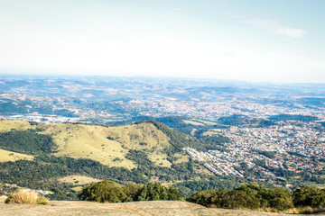 Fototapeta premium city ​​of Atibaia view Pedra Grande 