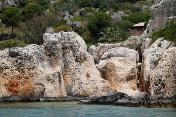 The ruins of the city of Mira, Kekova