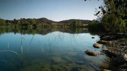 Lac de Padula on a very windy day