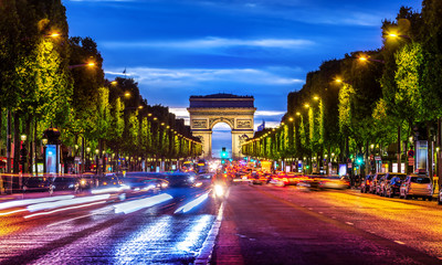 Illuminated Champs Elysee