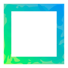 Isolated colored frame over a white background - Vector