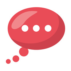speech bubble message isolated icon