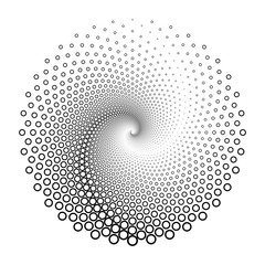 Design spiral dots backdrop