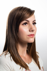 Naklejka premium Eyelash extension procedure