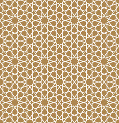 Seamless arabic geometric ornament 