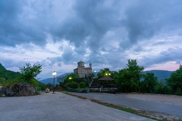 Fototapeta na wymiar The church of the Holy Trinity near Ostrof monastery on Montenegro.