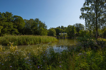View from the channel Södra Stäket in Nacka, Stockholm