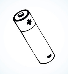 Battery. Vector drawing