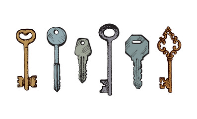 Key. Vector drawing