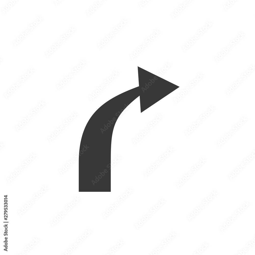 Poster arrow icon template color editable. arrow symbol vector sign isolated on white background. simple lo