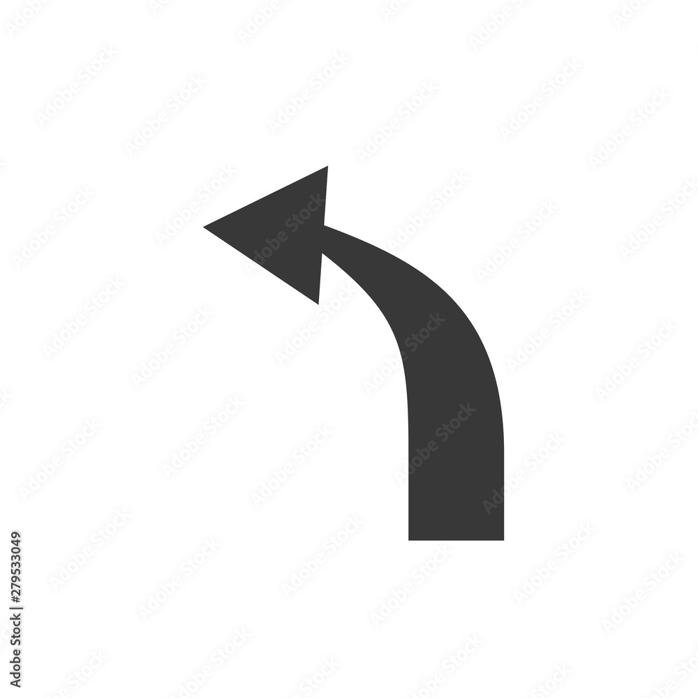 Fototapete arrow icon template color editable. arrow symbol vector sign isolated on white background. simple lo