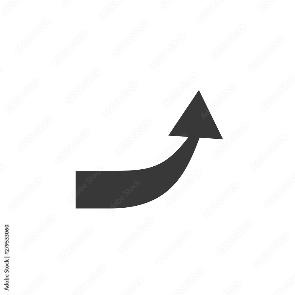 Poster arrow icon template color editable. arrow symbol vector sign isolated on white background. simple lo