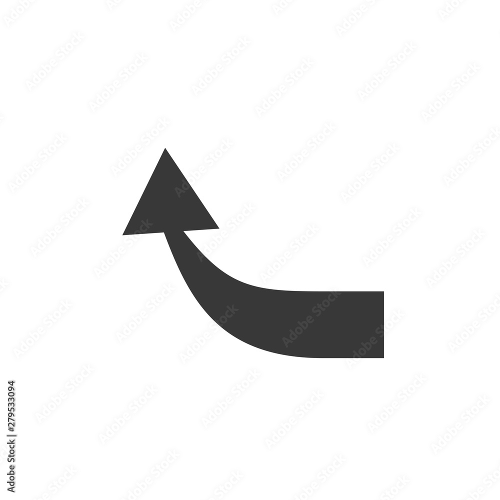 Poster arrow icon template color editable. arrow symbol vector sign isolated on white background. simple lo