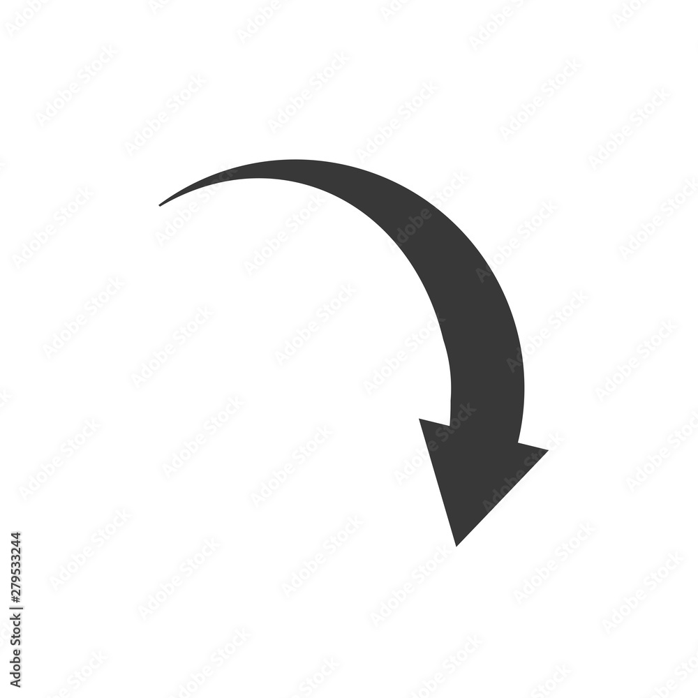 Poster arrow icon template color editable. arrow symbol vector sign isolated on white background. simple lo