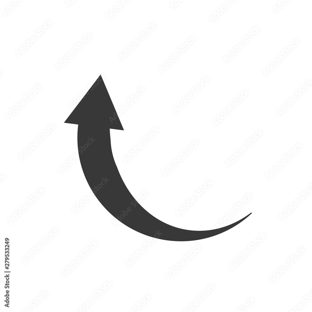 Fototapete arrow icon template color editable. arrow symbol vector sign isolated on white background. simple lo