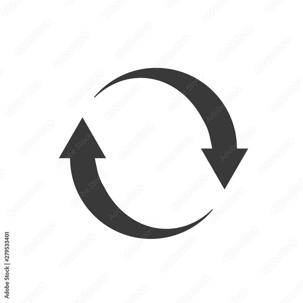 Fototapete arrow icon template color editable. arrow symbol vector sign isolated on white background. simple lo