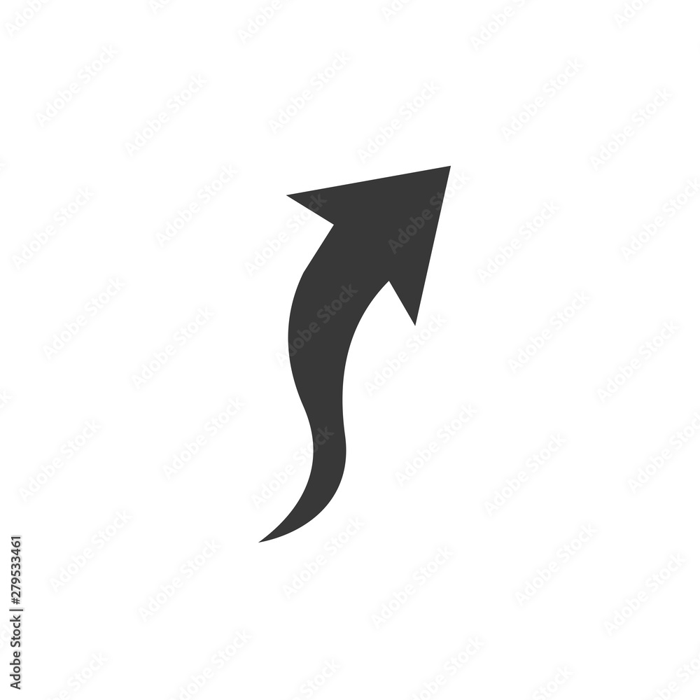 Poster arrow icon template color editable. arrow symbol vector sign isolated on white background. simple lo