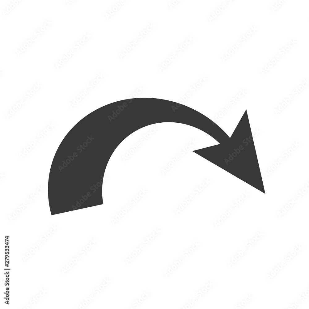 Poster arrow icon template color editable. arrow symbol vector sign isolated on white background. simple lo