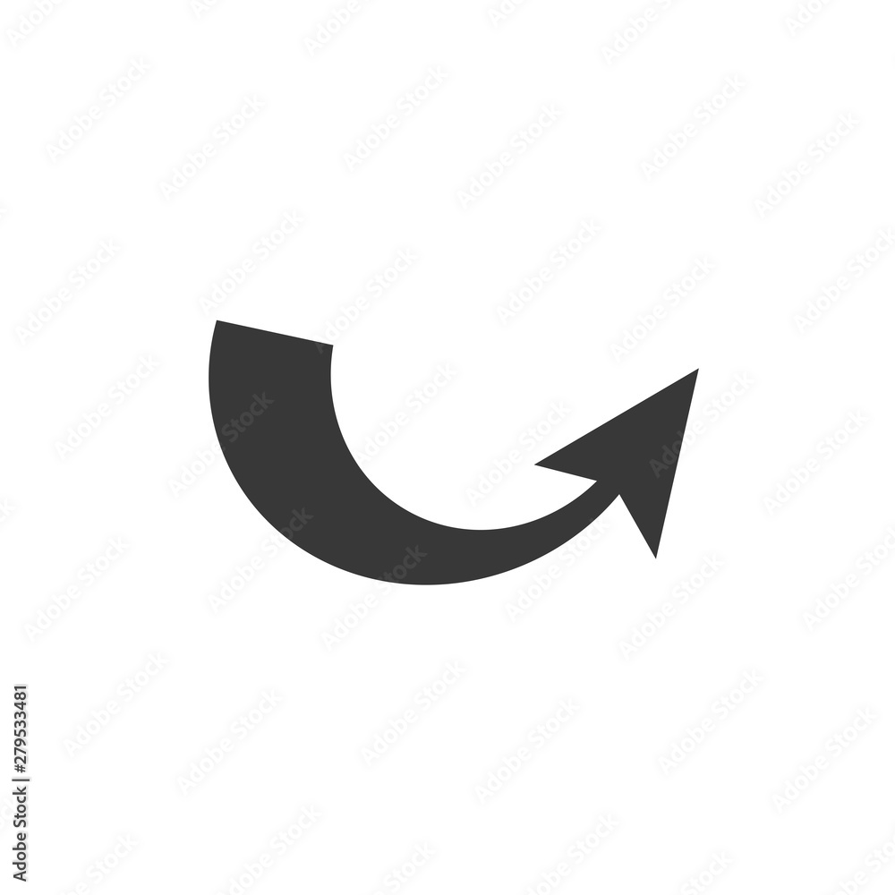 Leinwandbilder arrow icon template color editable. arrow symbol vector sign isolated on white background. simple lo