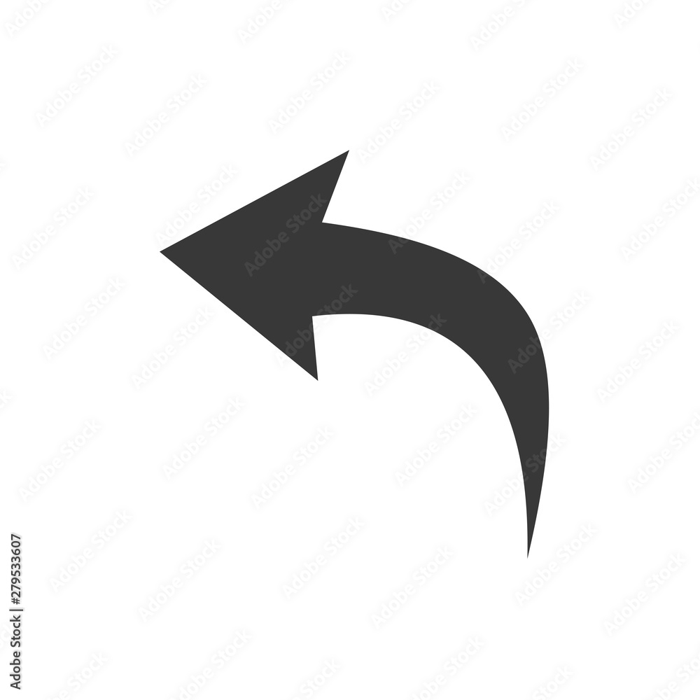 Fototapete arrow icon template color editable. arrow symbol vector sign isolated on white background. simple lo
