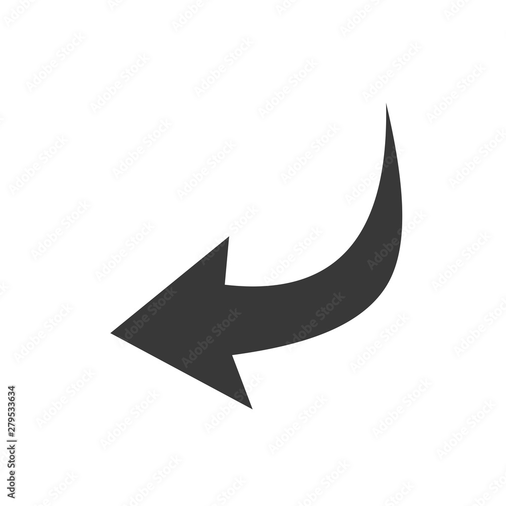Poster arrow icon template color editable. arrow symbol vector sign isolated on white background. simple lo