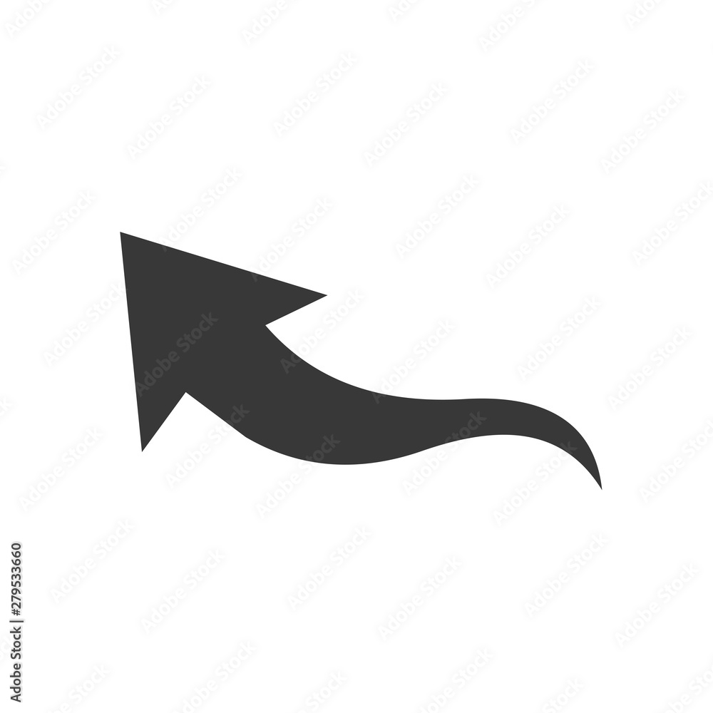 Leinwandbilder arrow icon template color editable. arrow symbol vector sign isolated on white background. simple lo