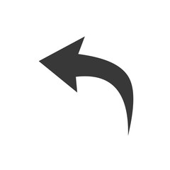 Arrow icon template color editable. Arrow symbol vector sign isolated on white background. Simple logo vector illustration for graphic and web design.