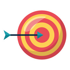 target arrow success isolated icon