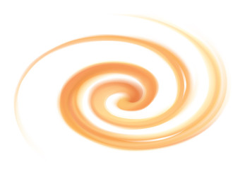 Vector light orange background of swirling texture