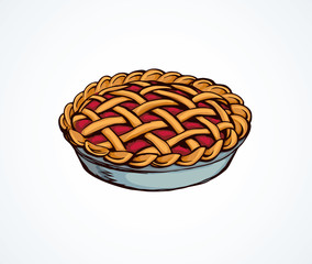 Pie. Vector drawing