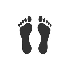 Footsteps icon template color editable. Shoes Footsteps symbol vector sign isolated on white background. Simple logo vector illustration for graphic and web design.