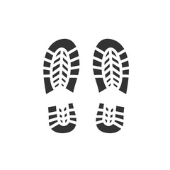 Footsteps icon template color editable. Shoes Footsteps symbol vector sign isolated on white background. Simple logo vector illustration for graphic and web design.