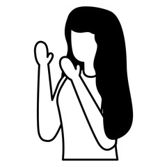 beautiful young woman avatar character