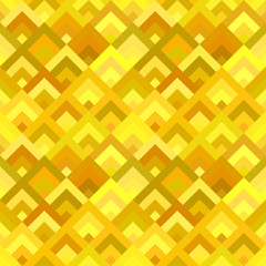 Yellow geometrical diagonal shape mosaic tile pattern background