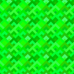 Green seamless diagonal shape tile mosaic pattern background
