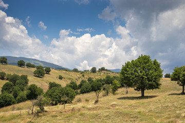 Landscape of Ograzhden Mountain, Bulgaria