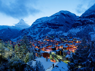 Zermatt Winterabend