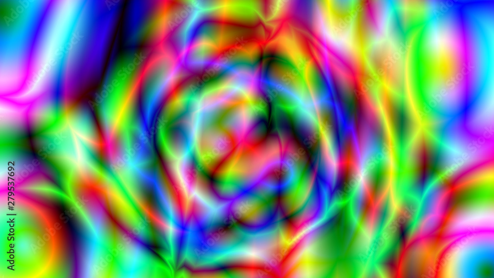 Poster abstract psychedelic background. 3d render computer graphics