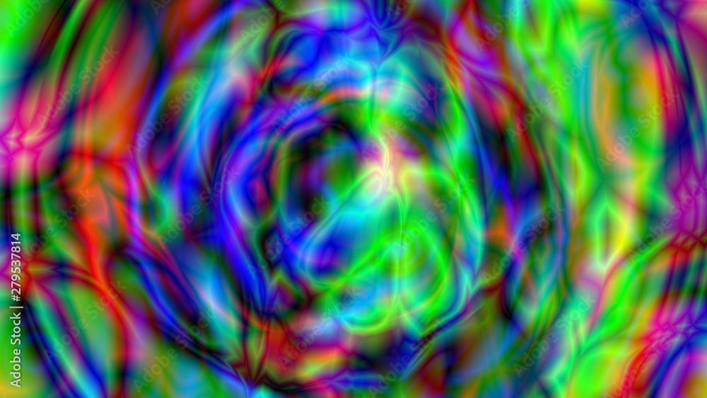 Poster abstract psychedelic background. 3d render computer graphics