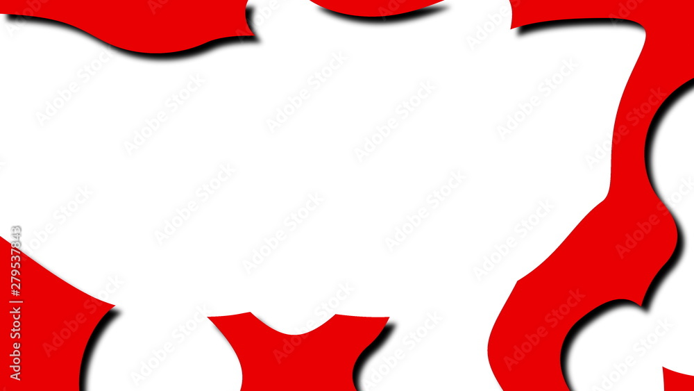 Poster abstract creative like liquid shape in cartoon style, 3d rendering computer generated backdrop for c