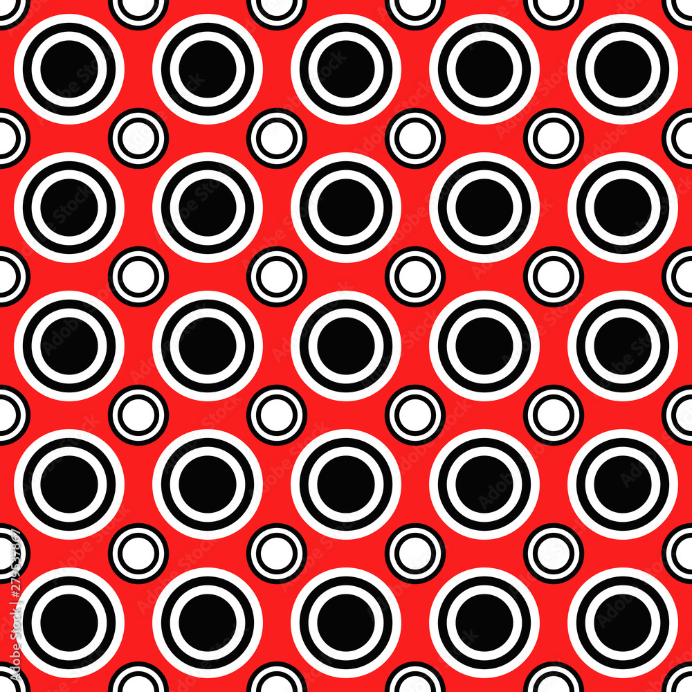 Poster simple seamless pattern - vector circle background