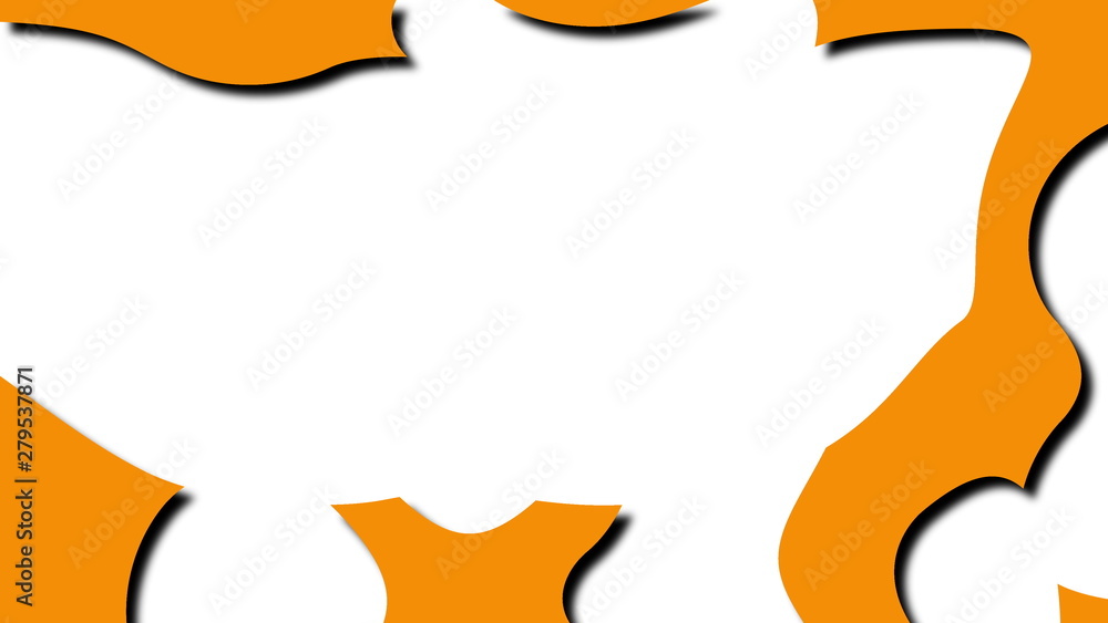 Poster abstract creative like liquid shape in cartoon style, 3d rendering computer generated backdrop for c