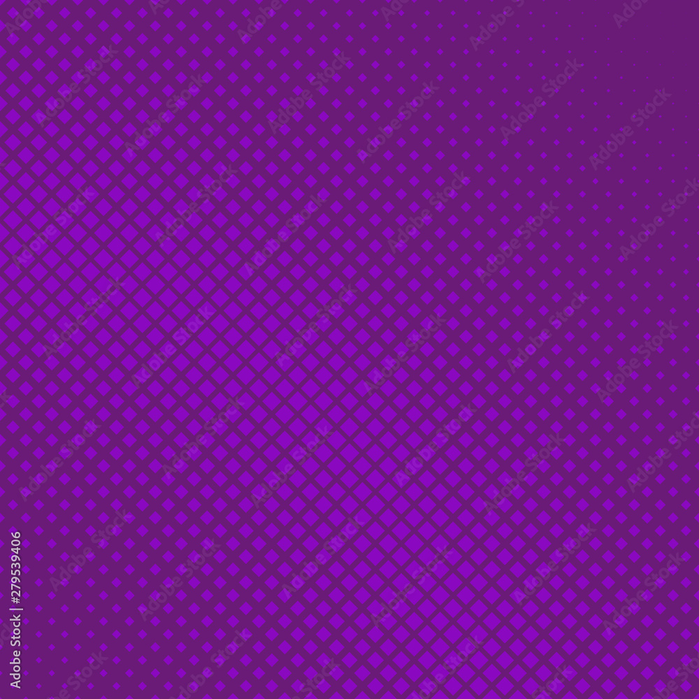 Poster purple halftone diagonal square background pattern template