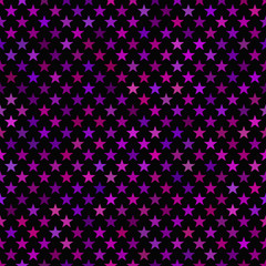 Purple seamless pentagram star pattern background
