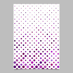 Geometrical dot pattern background page template - purple vector graphic