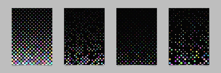 Geometric dot pattern background poster template sets