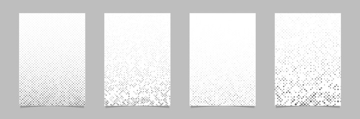 Abstract dot pattern flyer background sets