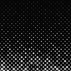 Grey geometrical circle pattern background - illustration from small dots